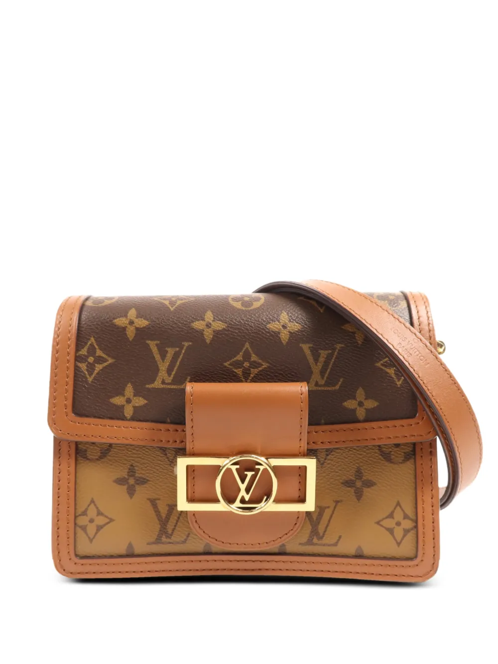 Louis Vuitton Pre-Owned Mini Dauphine Monogram Reverse shoulder bag - Marrone