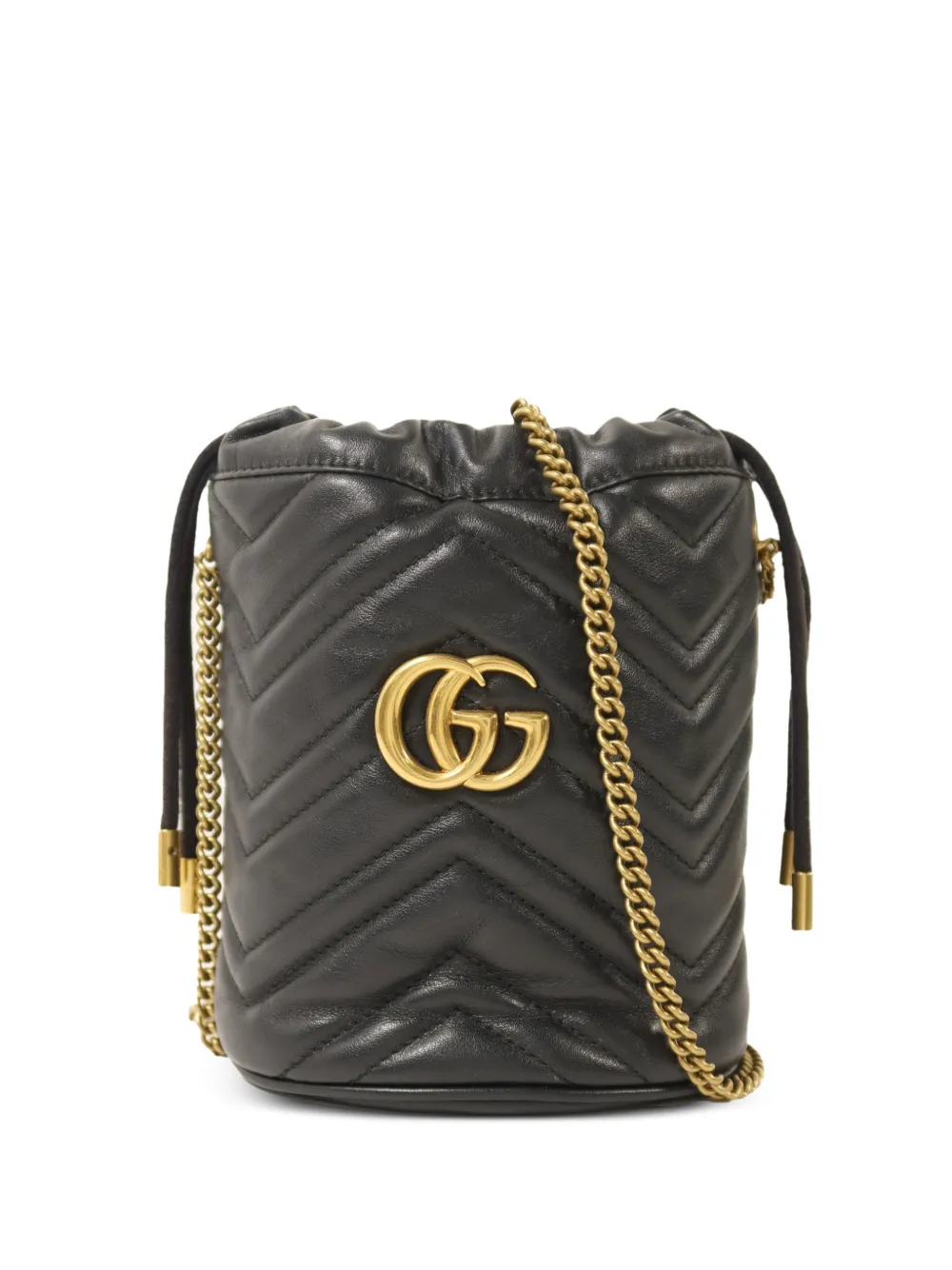 Gucci Pre-Owned GG Marmont bucket bag - Schwarz