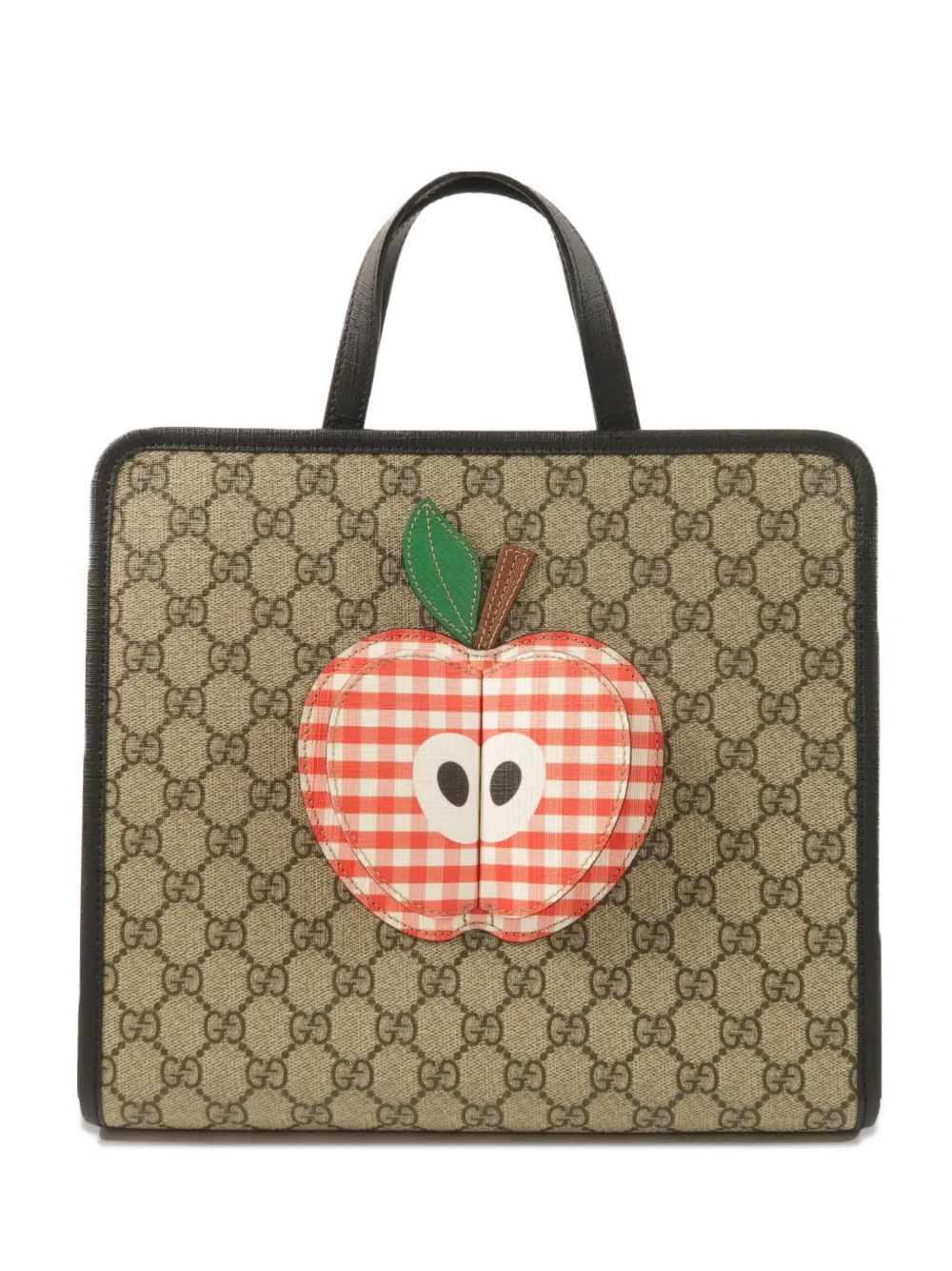 Gucci Pre-Owned GG Supreme Monogram apple tote bag - Toni neutri