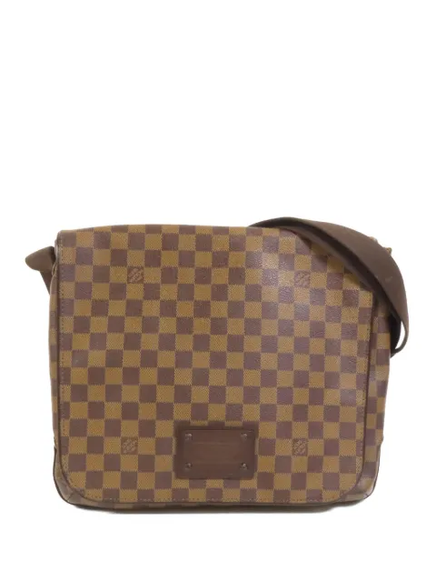 Louis Vuitton Pre-Owned MM Brooklyn checked-pattern messenger bag