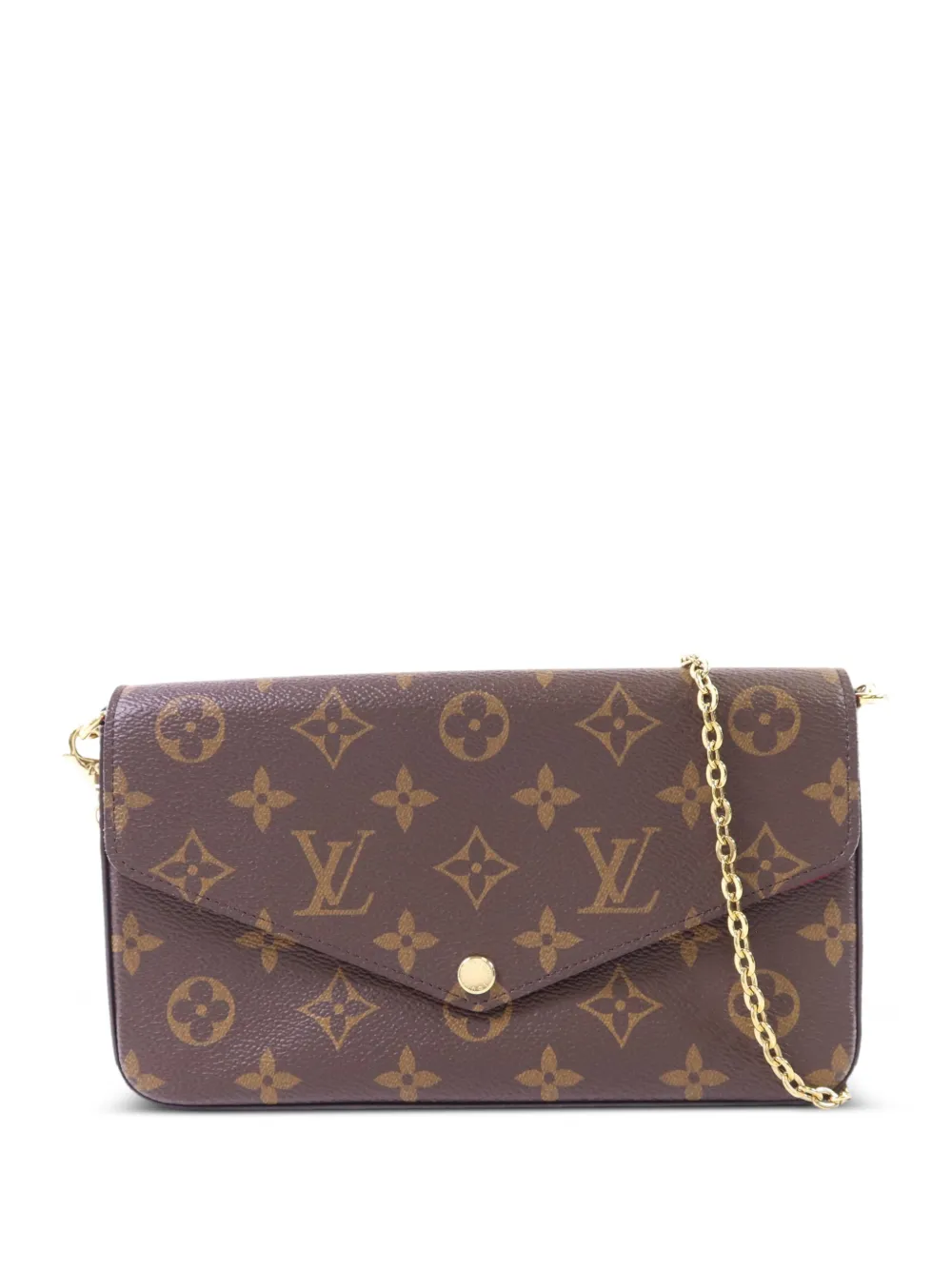 Louis Vuitton Pre-Owned Monogram Felicie Pochette shoulder bag - Marrone