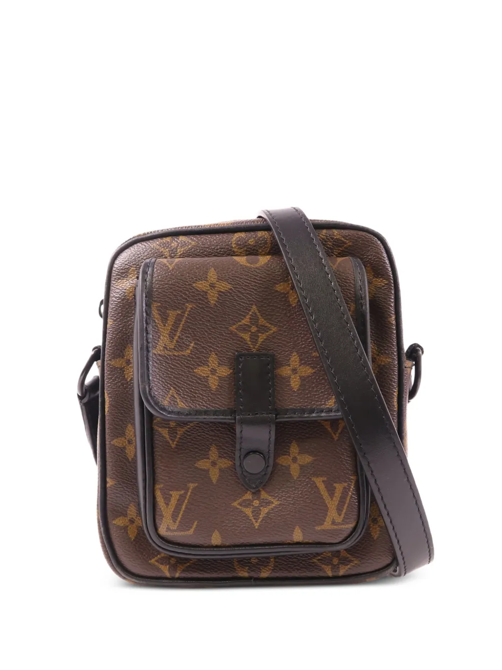 Louis Vuitton Pre-Owned Christopher Monogram Macassar canvas crossbody bag - Brown