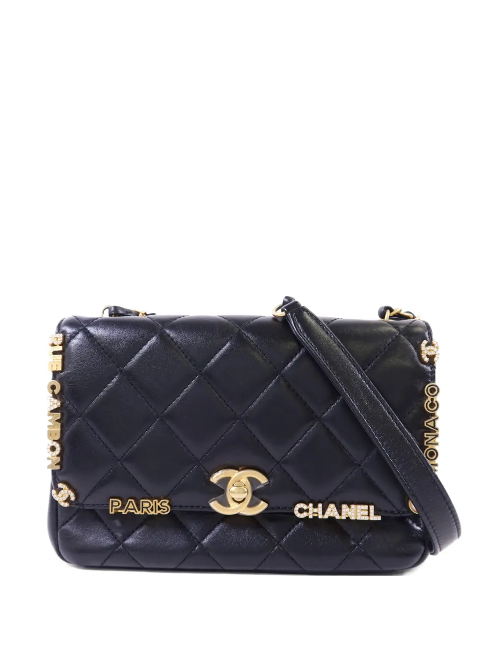 CHANEL Pre-Owned mini CC quilted-design shoulder bag - Black
