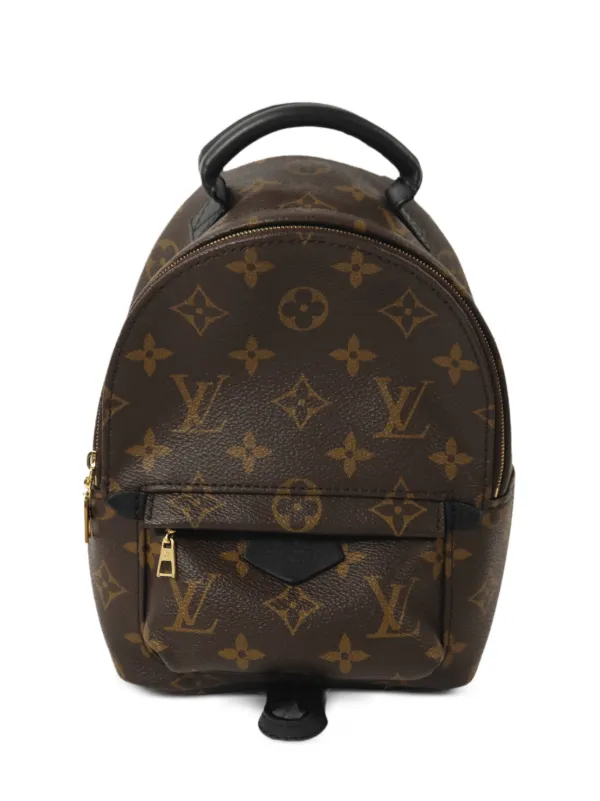 Louis Vuitton Pre-owned Mini Palm Spring Monogram-pattern Backpack in Brown