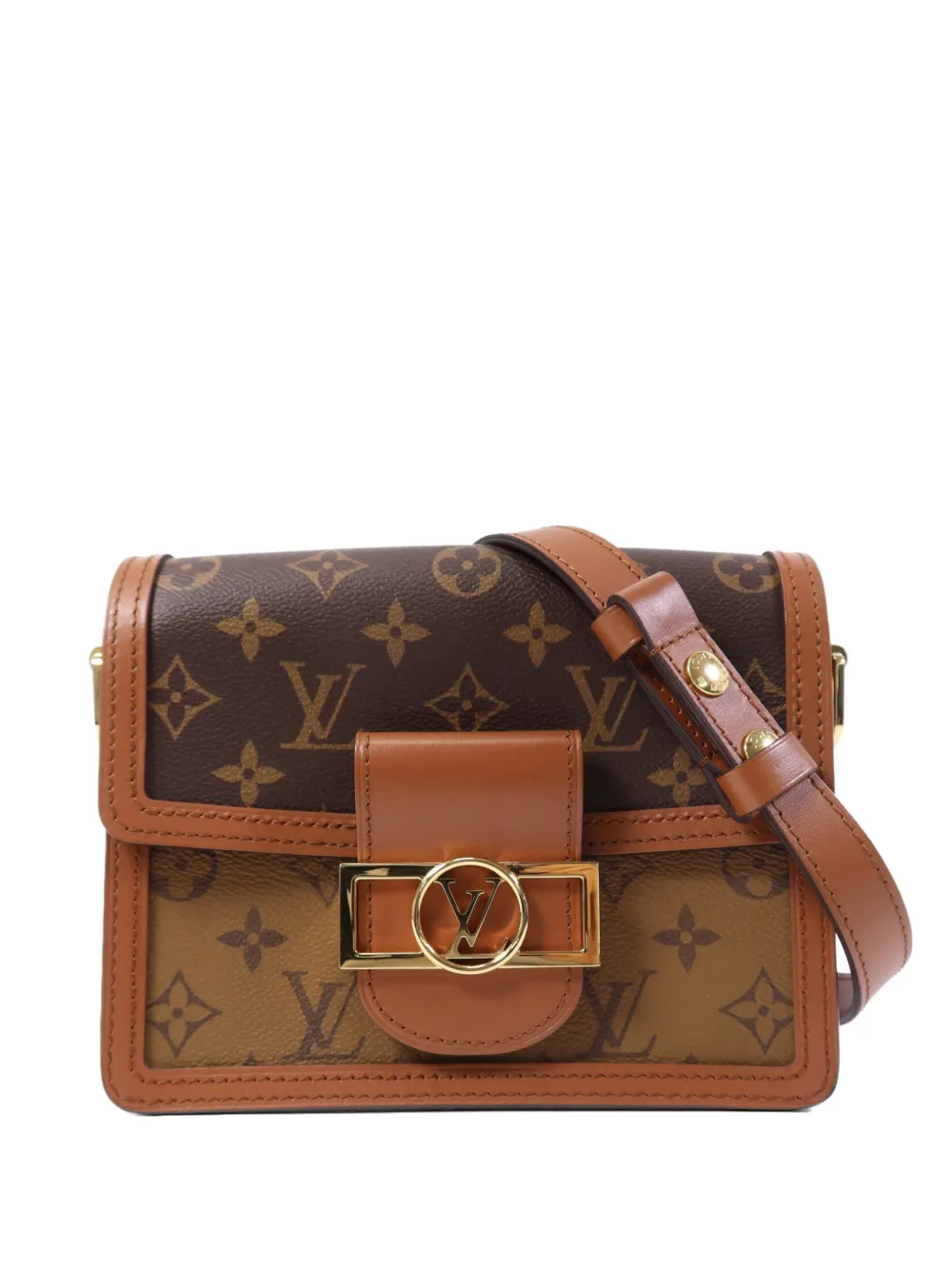 Louis Vuitton Pre-Owned Dauphine Monogram Reverse mini shoulder bag - Marrone