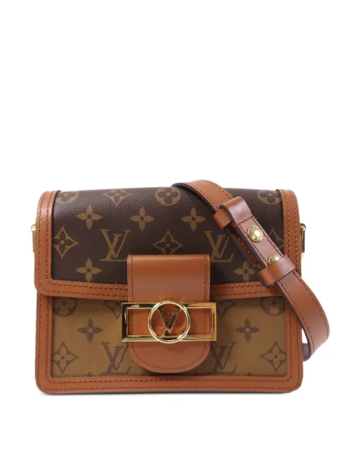 Louis Vuitton Pre-Owned Mini Monogram Reverse Dauphine Schultertasche