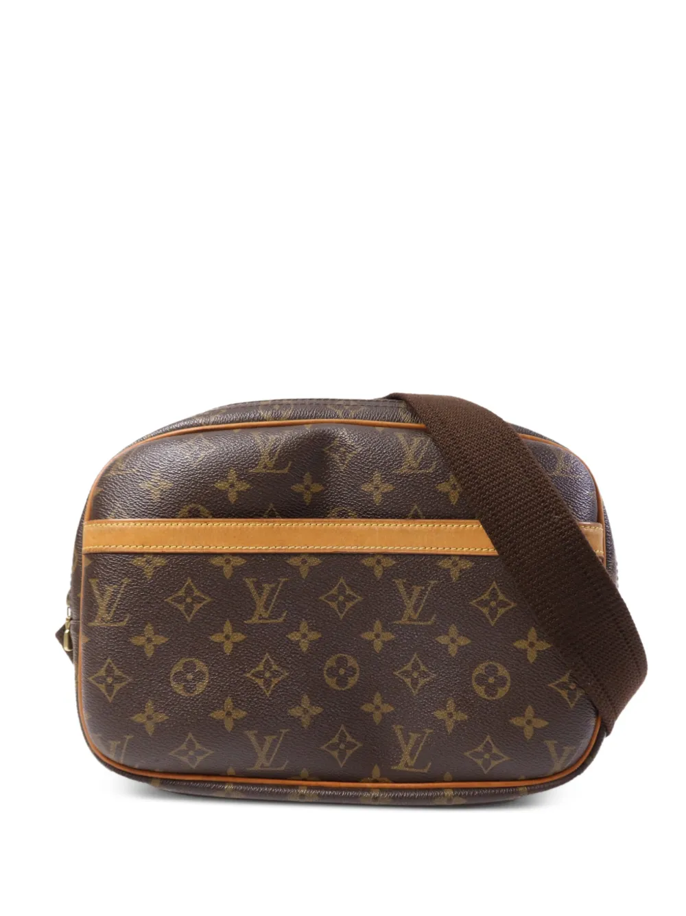 Louis Vuitton Pre-Owned Monogram Reporter PM shoulder bag - Braun