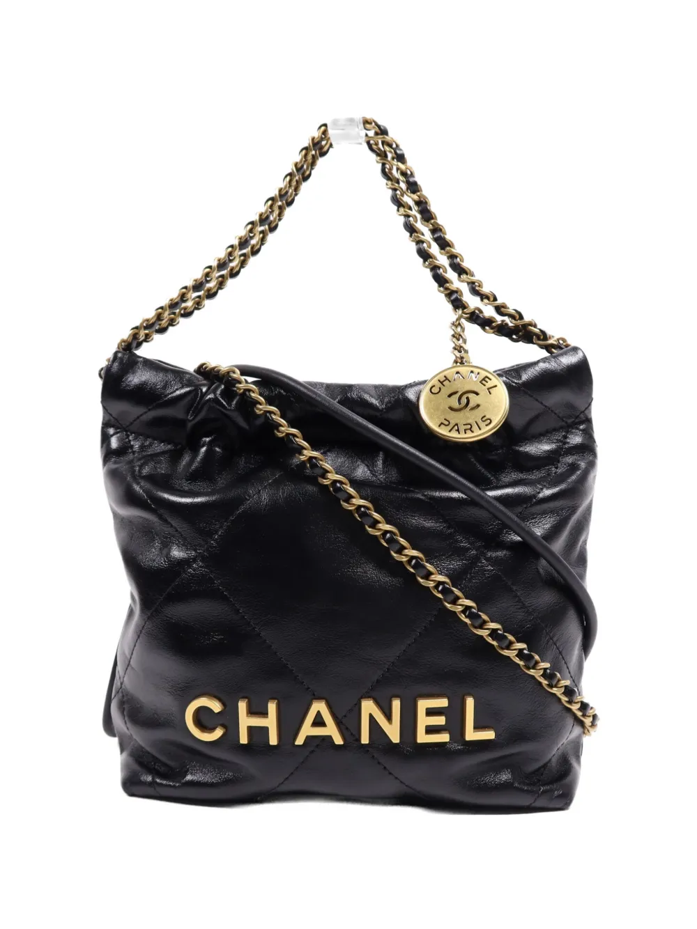 CHANEL Pre-Owned 22 Mini chain shoulder bag - Nero