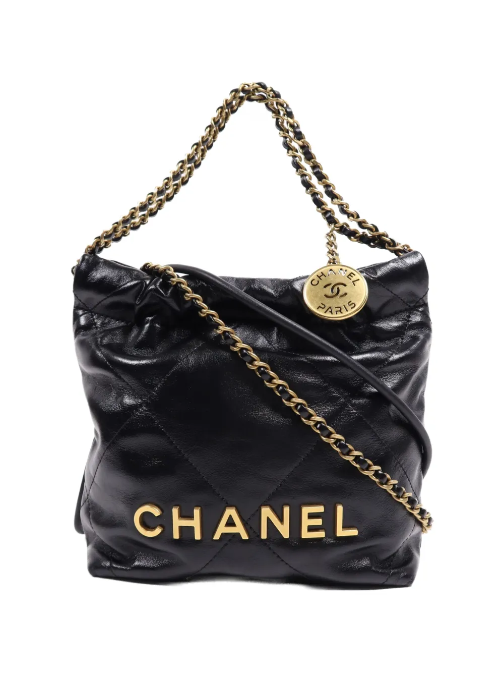 CHANEL Pre-Owned 22 Mini chain shoulder bag - Nero