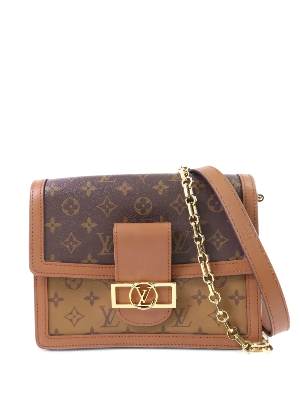 Louis Vuitton Pre-Owned Dauphine MM Monogram Reverse shoulder bag - Marrone