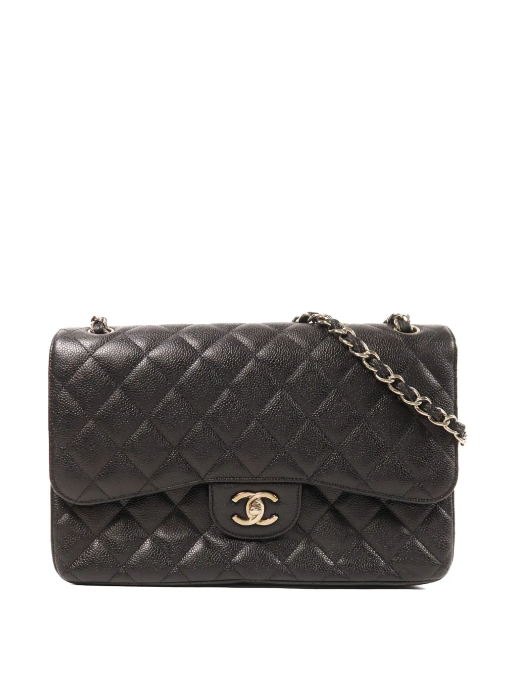 CHANEL Pre-Owned Classic Jumbo Double Flap shoulder bag - Black