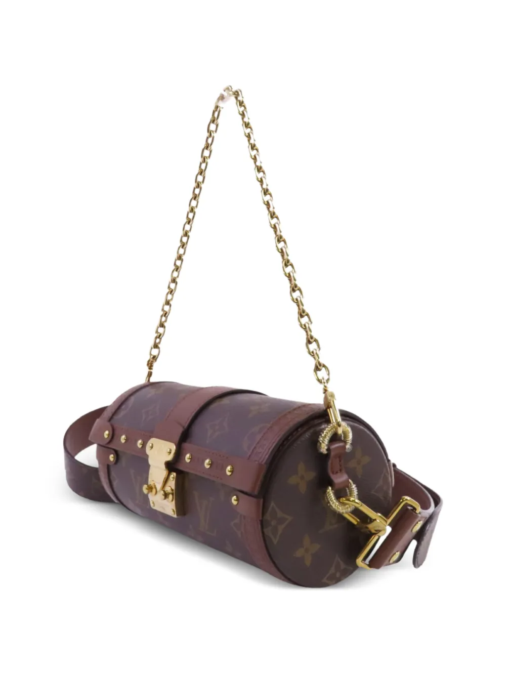 Louis Vuitton Pre-owned Papillon Trunk Shoulder Bag in Brown, view 3