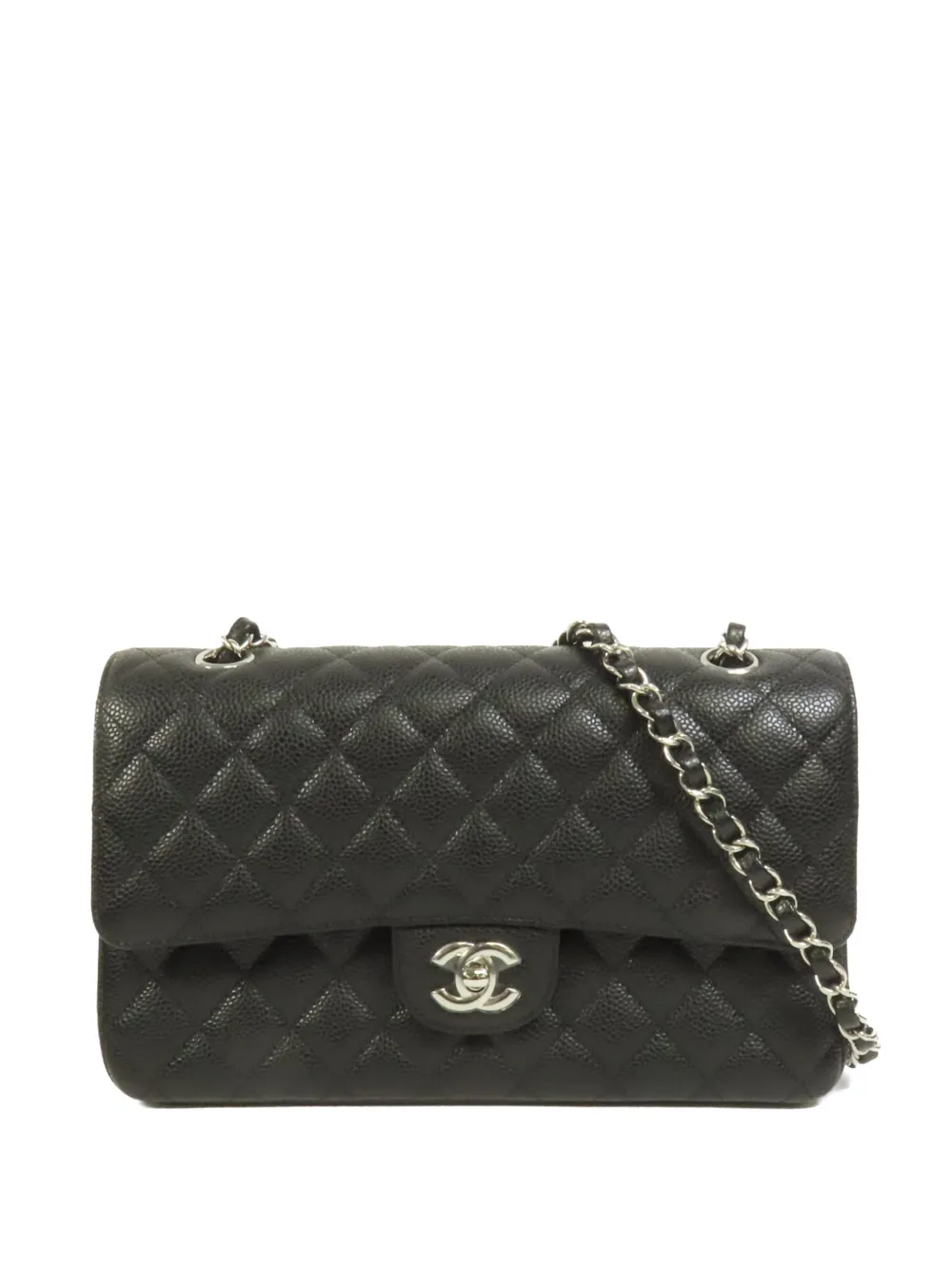 CHANEL Pre-Owned Classic Flap CC turn-lock quilted shoulder bag - Black
