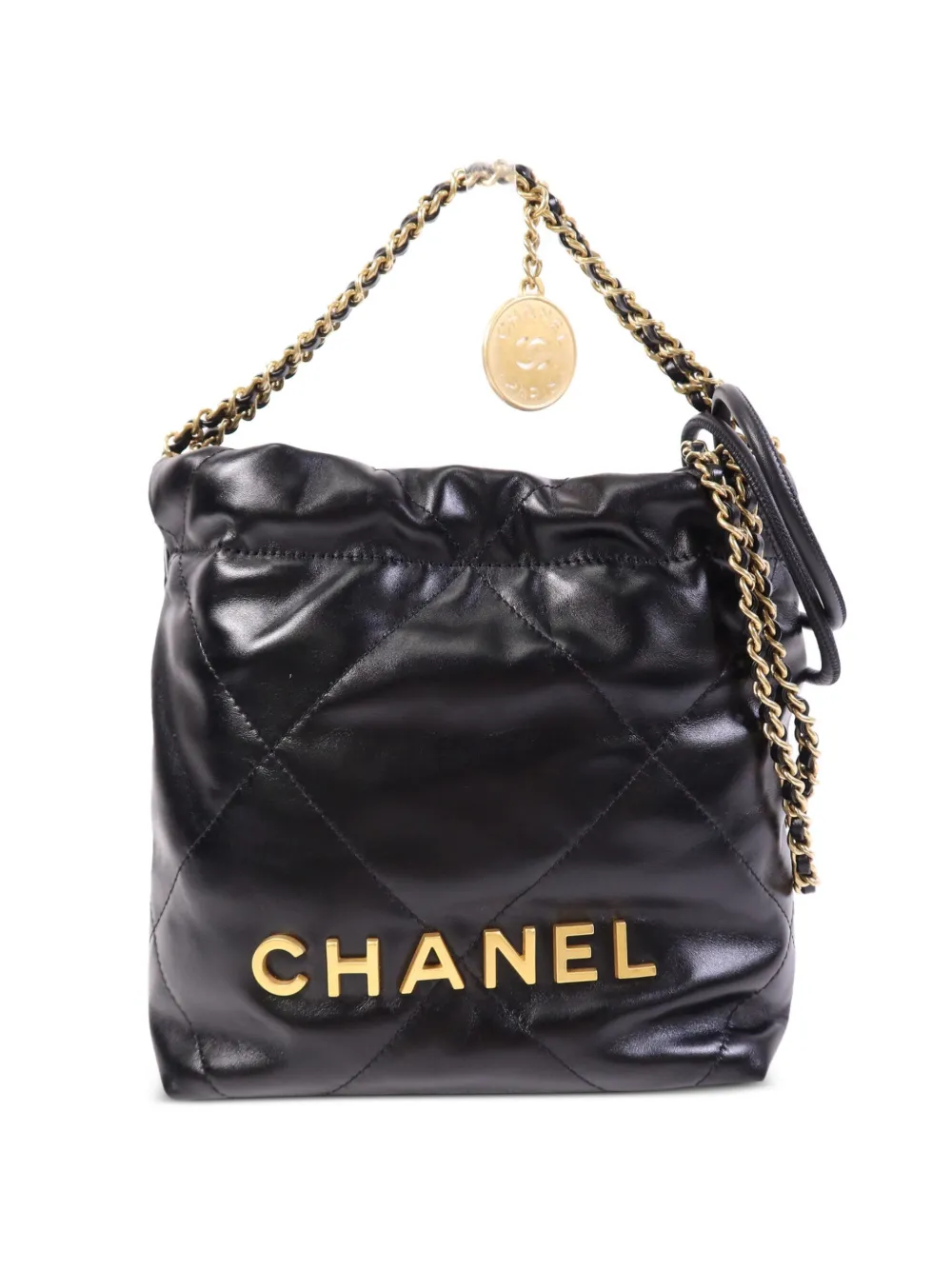 CHANEL Pre-Owned mini 22 shoulder bag - Black