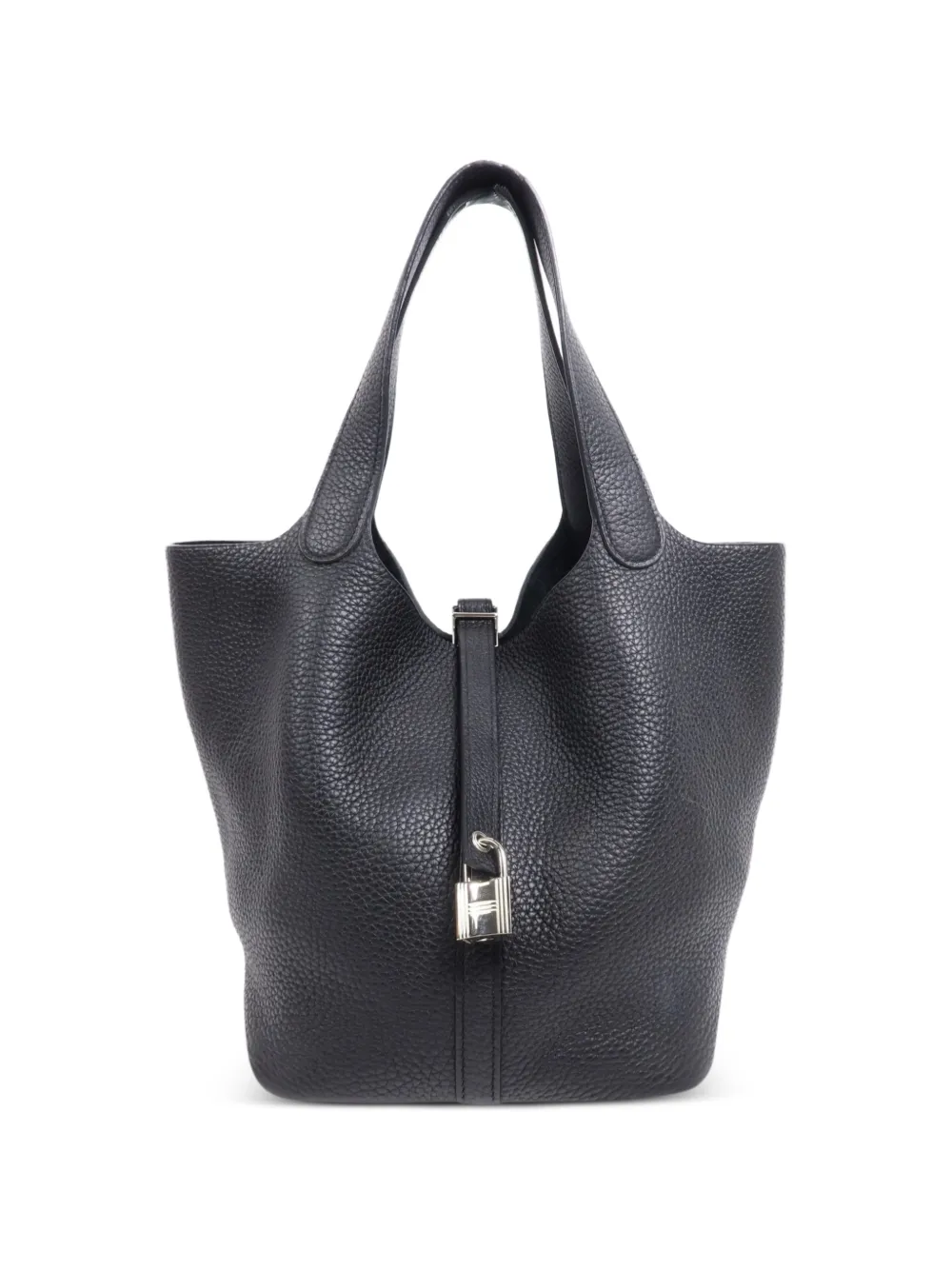 Hermès Pre-Owned MM Picotin Clemence-leather tote bag - Nero