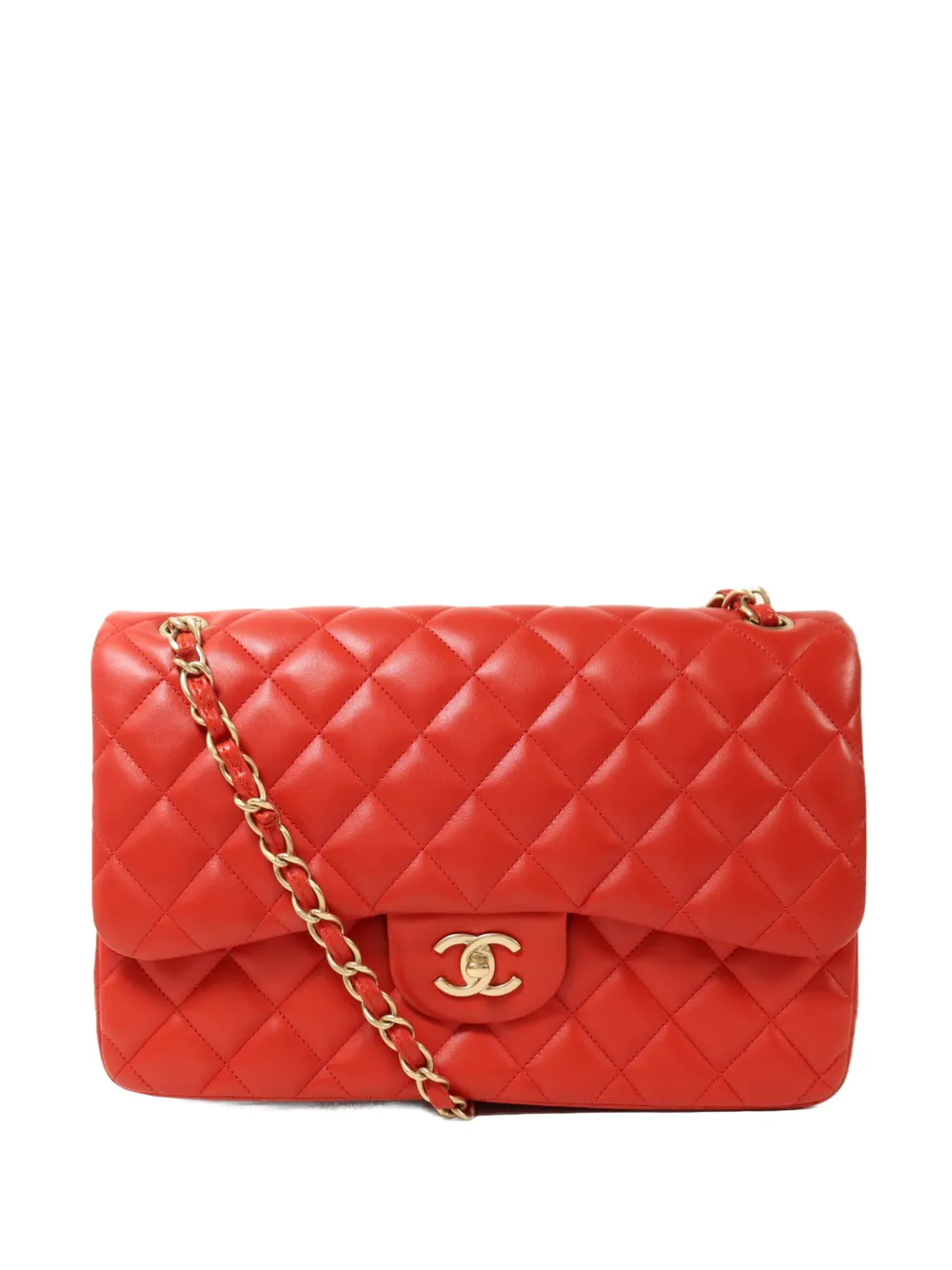 CHANEL Pre-Owned Classic Chain CC turn-lock shoulder bag - Rosso