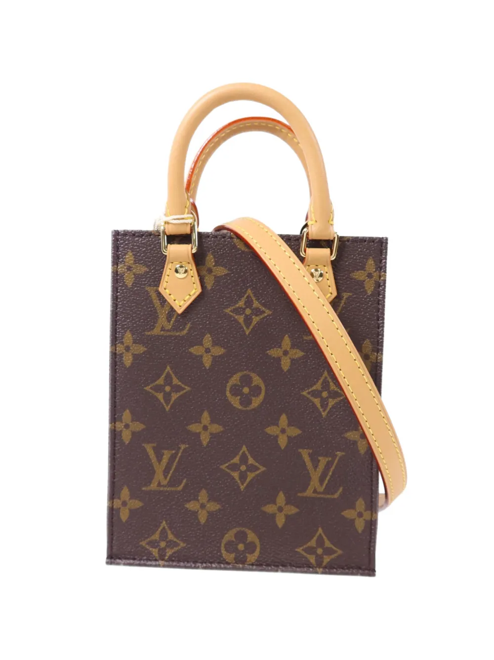 Louis Vuitton Pre-Owned Petit Sac Plat Monogram tote bag - Marrone