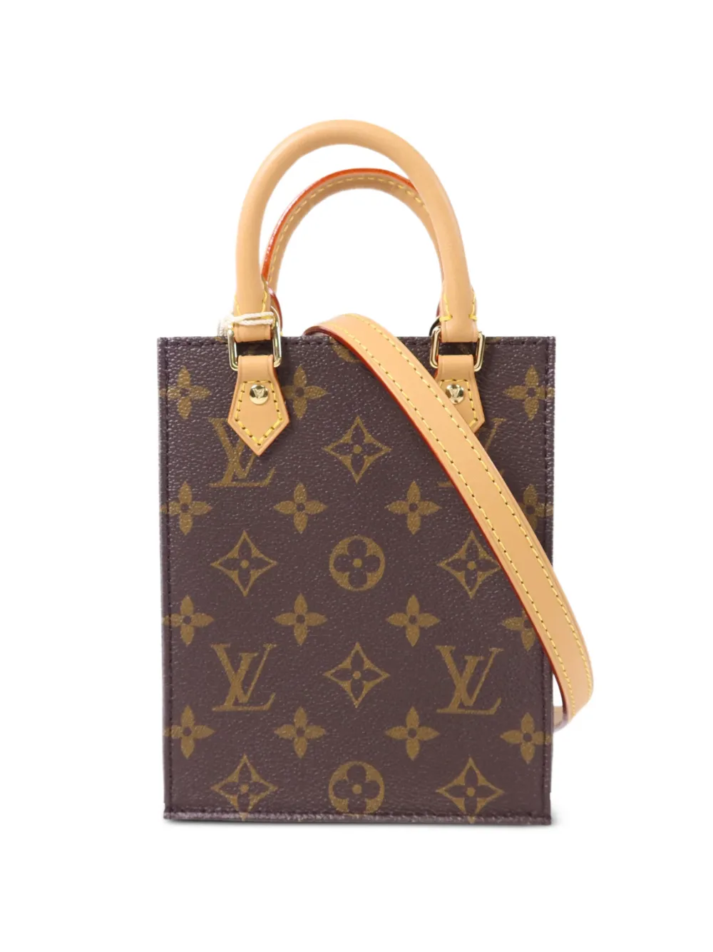 Louis Vuitton Pre-Owned Petit Sac Plat Monogram tote bag - Marrone