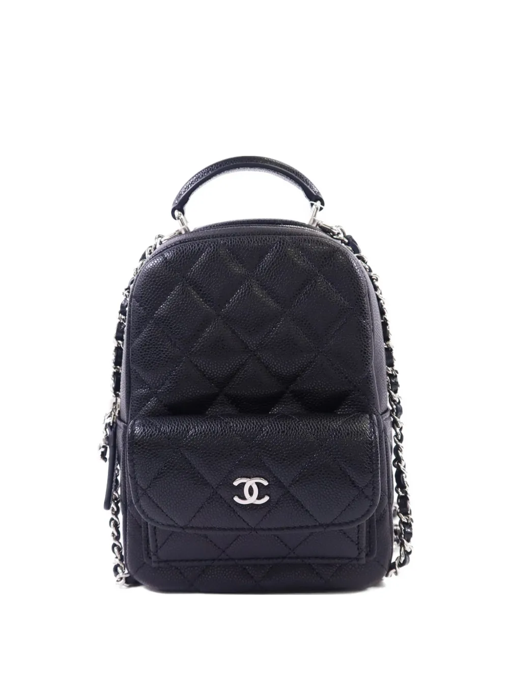 CHANEL Pre-Owned CC quilted backpack - Black