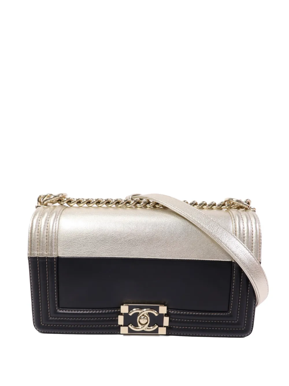 CHANEL Pre-Owned 25 Boy chain crossbody bag - Oro