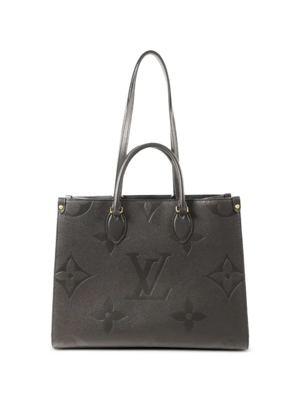 Louis Vuitton Pre-owned Monogram Empreinte on the Go MM Shoulder Bag in Black