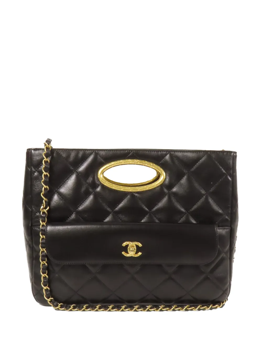 CHANEL Pre-Owned CC turn-lock shoulder bag - Black