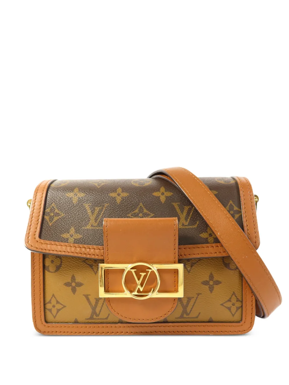 Louis Vuitton Pre-Owned Mini Dauphine Monogram Reverse shoulder bag - Marrone