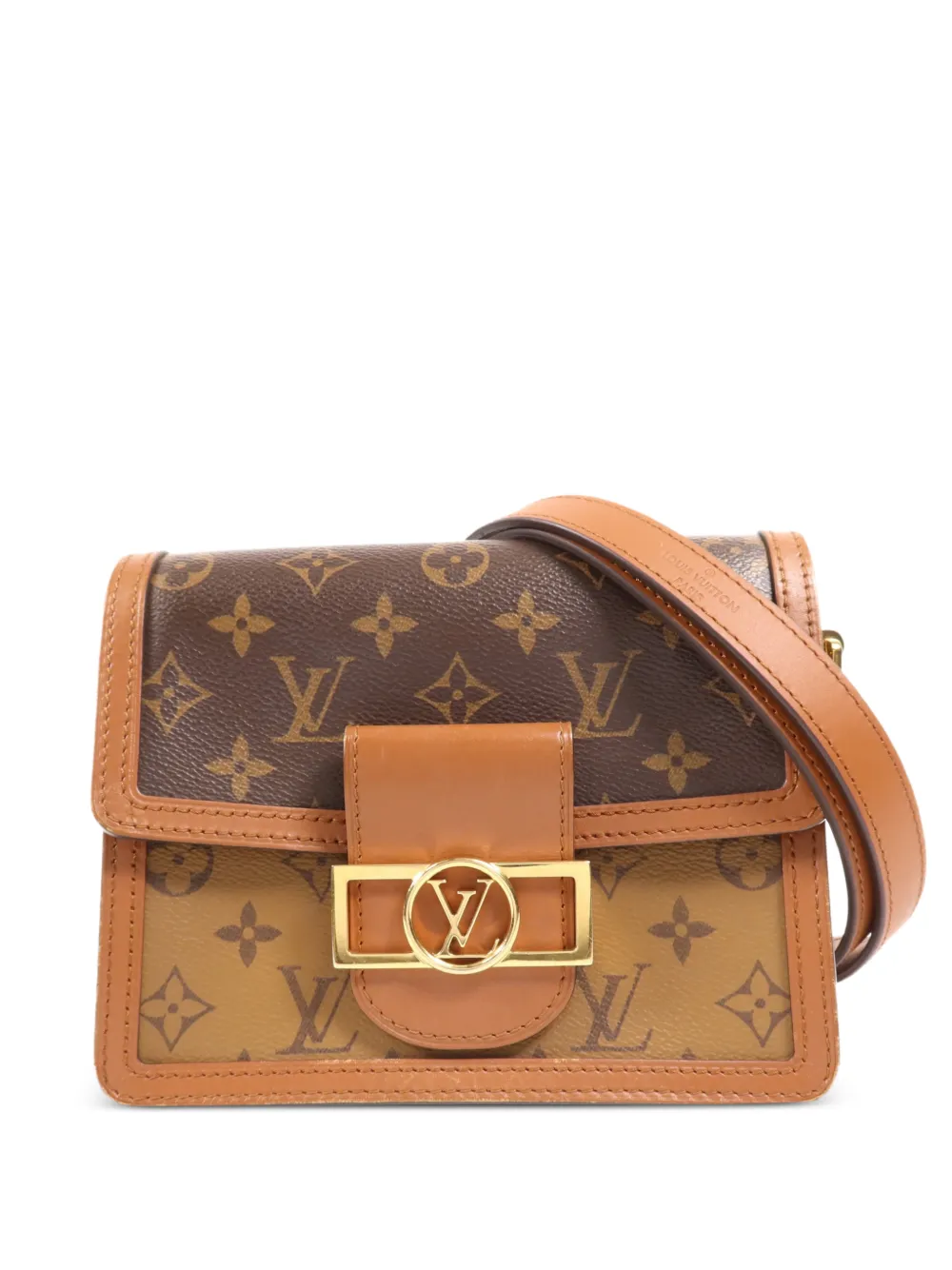 Louis Vuitton Pre-Owned Mini Dauphine Monogram Reverse shoulder bag - Brown