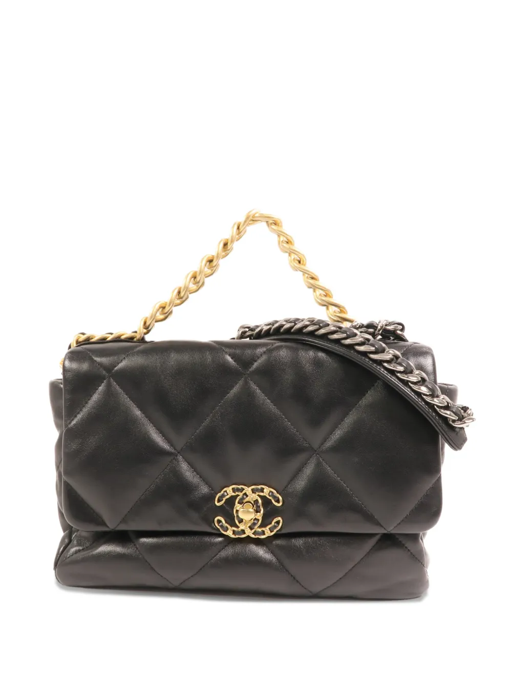 CHANEL Pre-Owned Chanel 19 CC chain tote bag - Nero