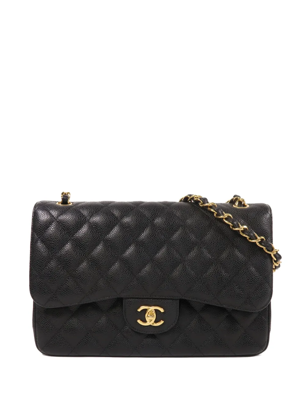 CHANEL Pre-Owned large Classic turn-lock shoulder bag - Nero