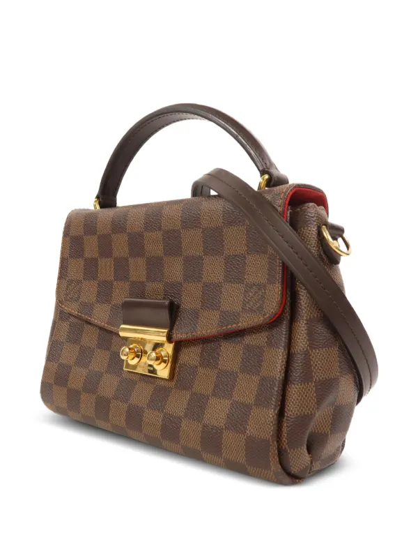 ルイヴィトン ダミエ クロワゼット ショルダーバッグ ハンドバッグ R49 Louis Vuitton Pre-Owned クロワゼット ダミエ ショルダーバッグ