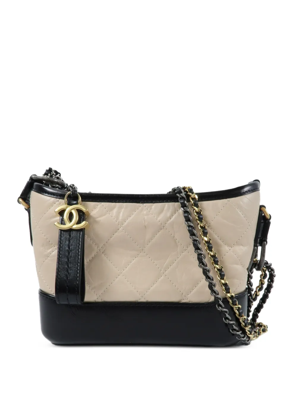 CHANEL Pre-Owned Gabrielle quilted shoulder bag - Toni neutri