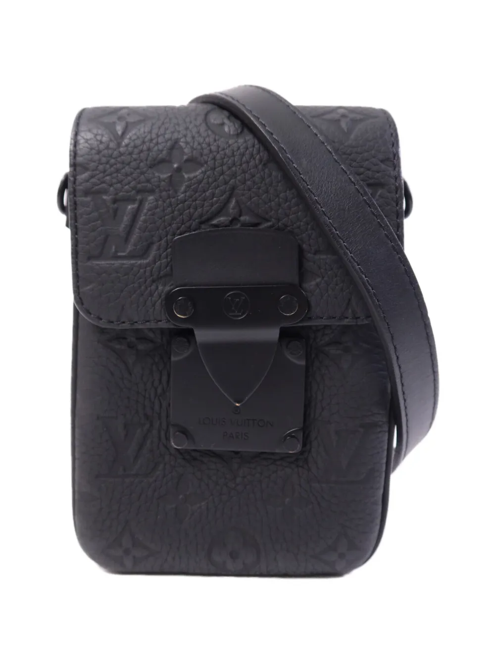 Louis Vuitton Pre-Owned S-Lock Monogram Empreinte leather cross body bag - Nero