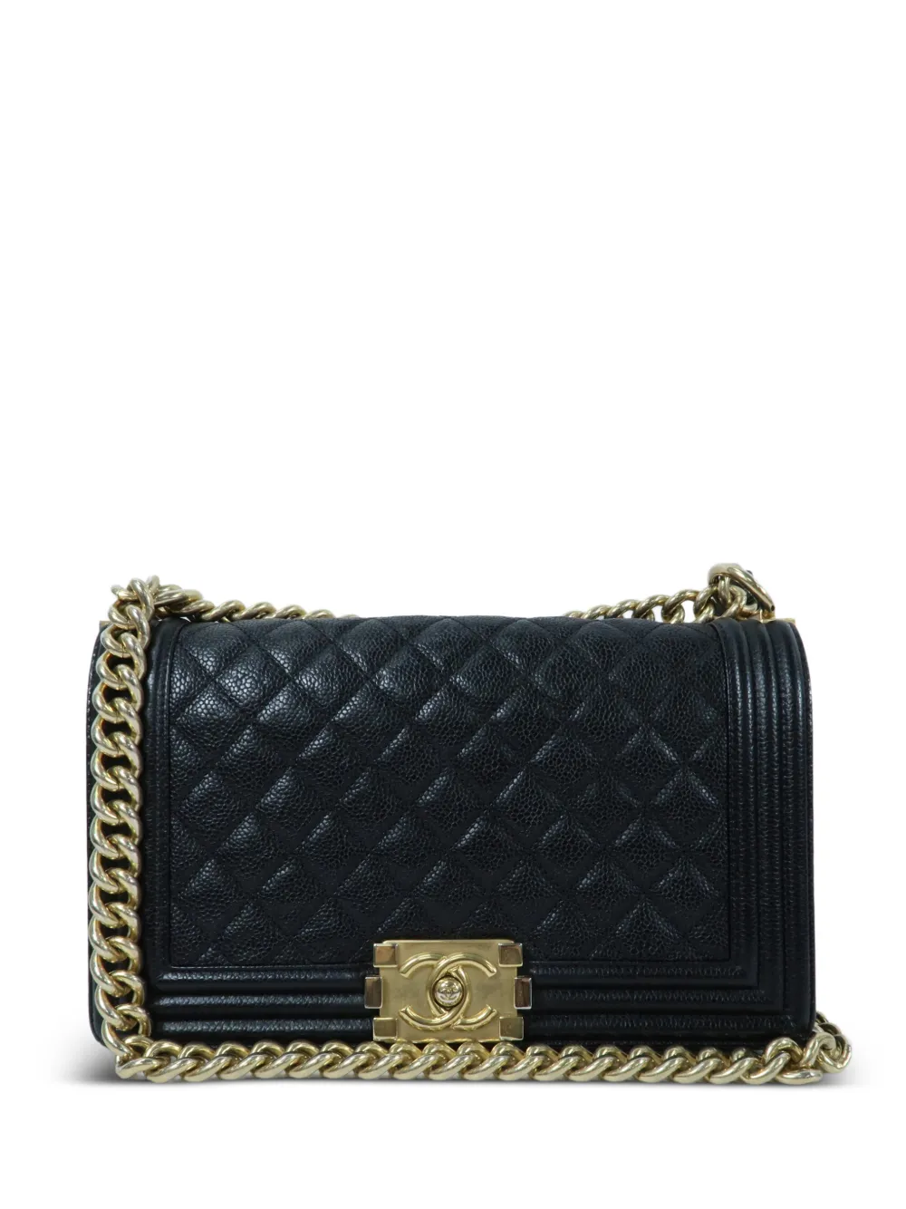 CHANEL Pre-Owned 25 Boy Caviar leather shoulder bag - Nero