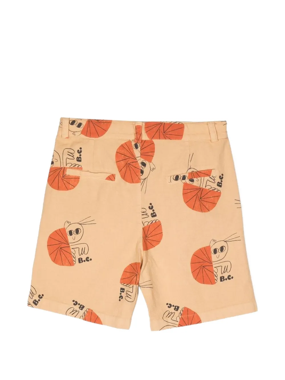 Bobo Choses Shorts met print Beige