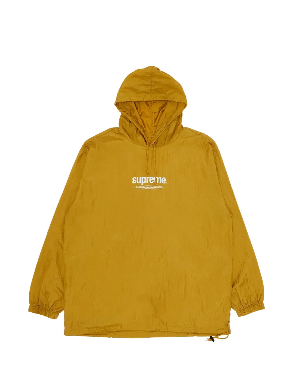 Supreme logo-print hoodie - Gelb