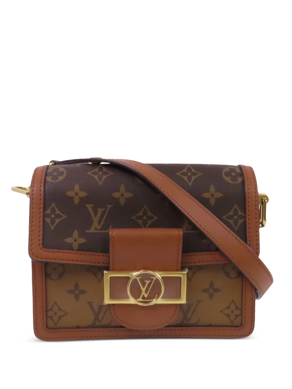 Louis Vuitton Pre-Owned mini Dauphine Monogram Reverse crossbody bag - Marrone