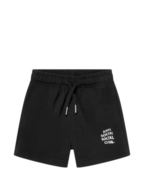 Anti Social Social Club kids logo-print drawstring shorts