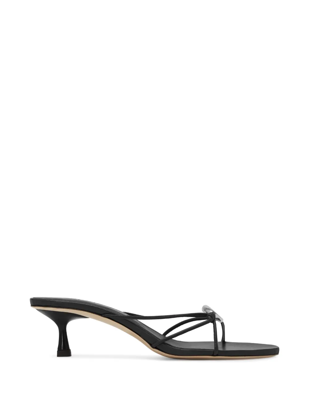 Studio Amelia 50mm Pierre pebble-embellished heeled mules Zwart