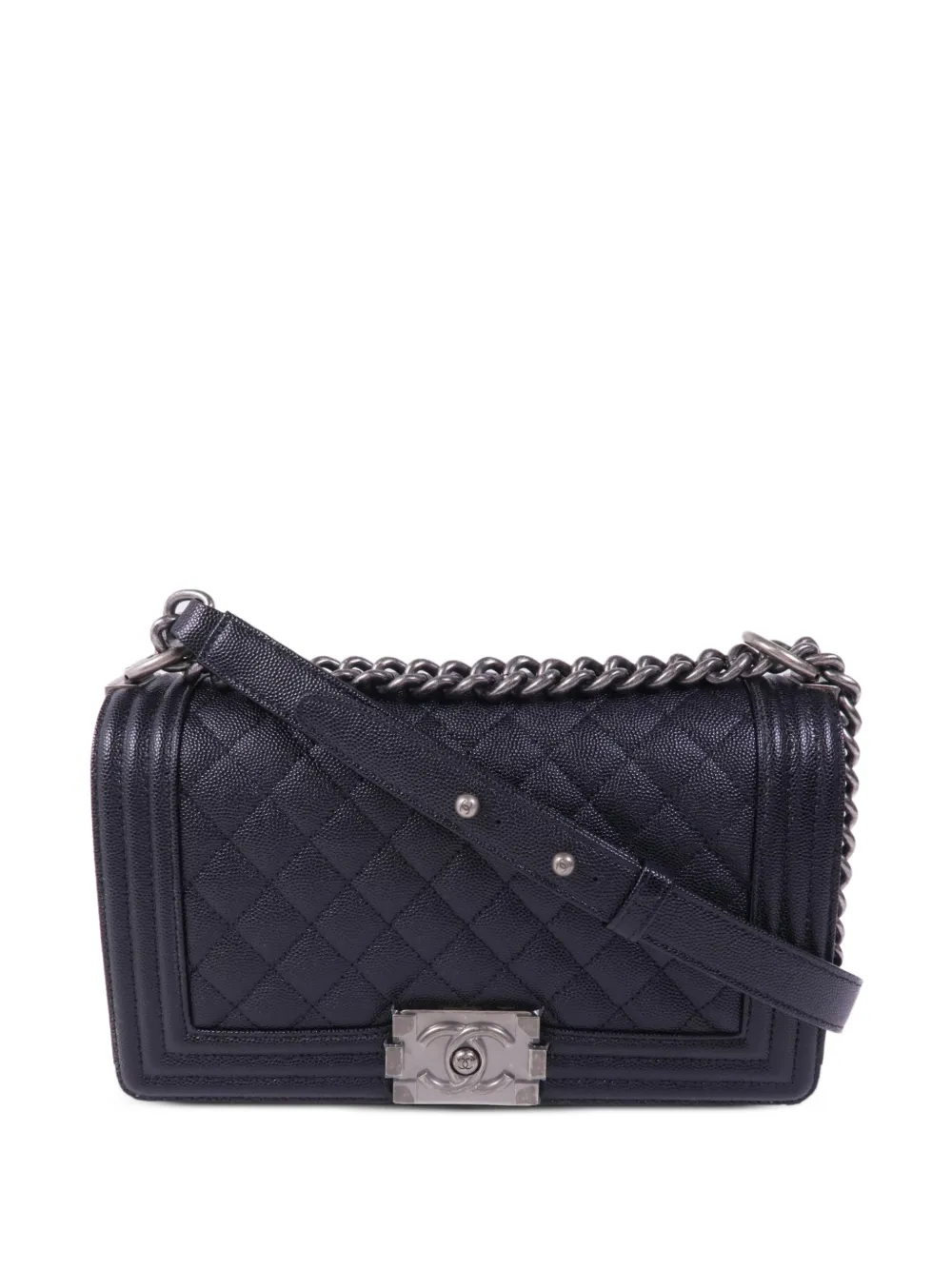 CHANEL Pre-Owned Boy chain tote bag - Schwarz