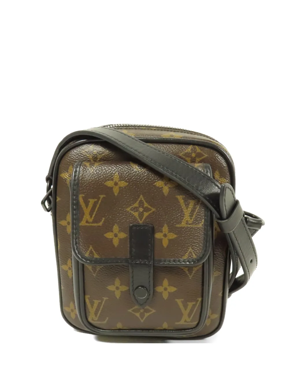 Louis Vuitton Pre-Owned Christopher Monogram Macassar crossbody bag - Marrone