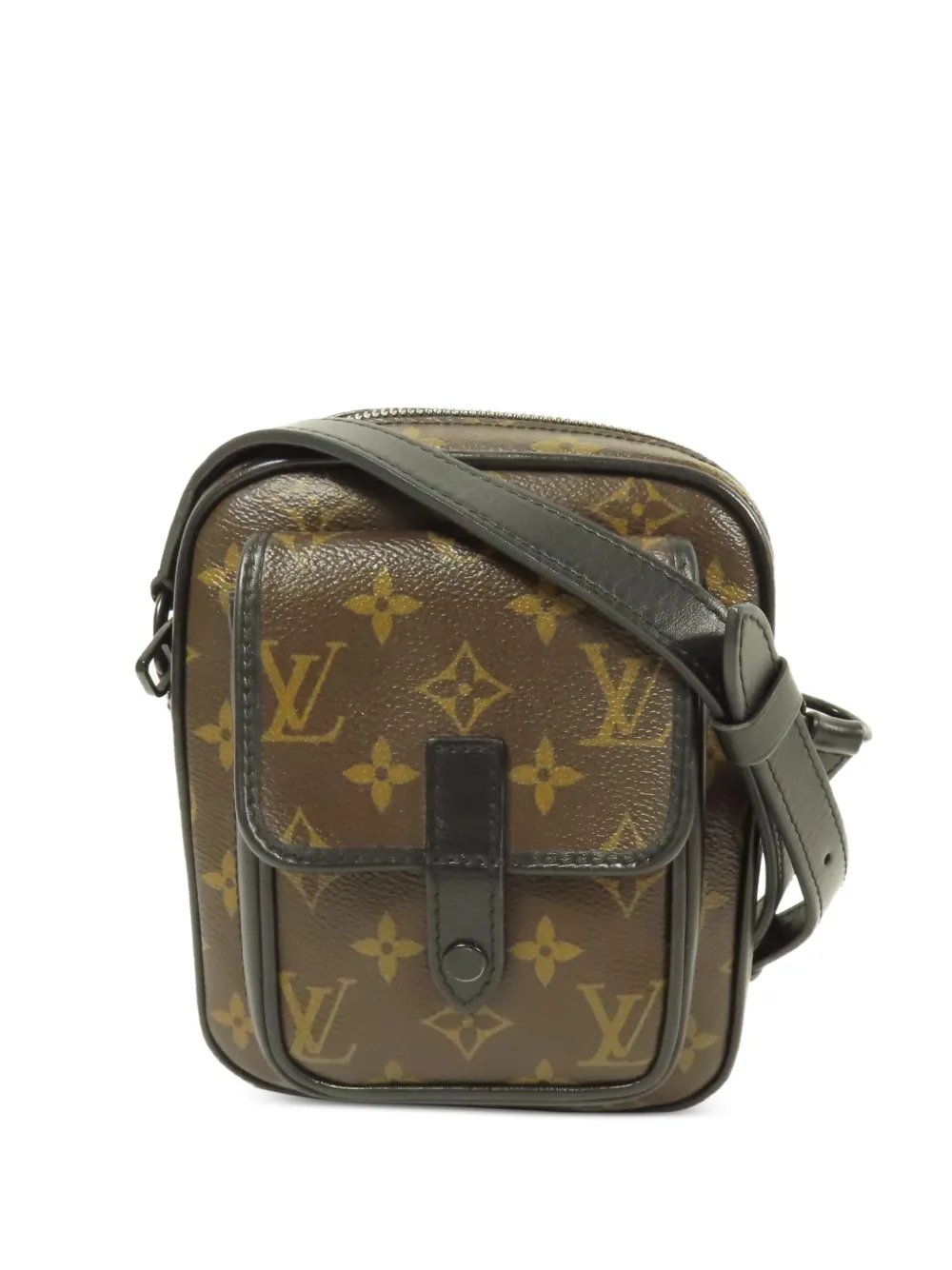 Louis Vuitton Pre-Owned Christopher Monogram Macassar crossbody bag - Marrone