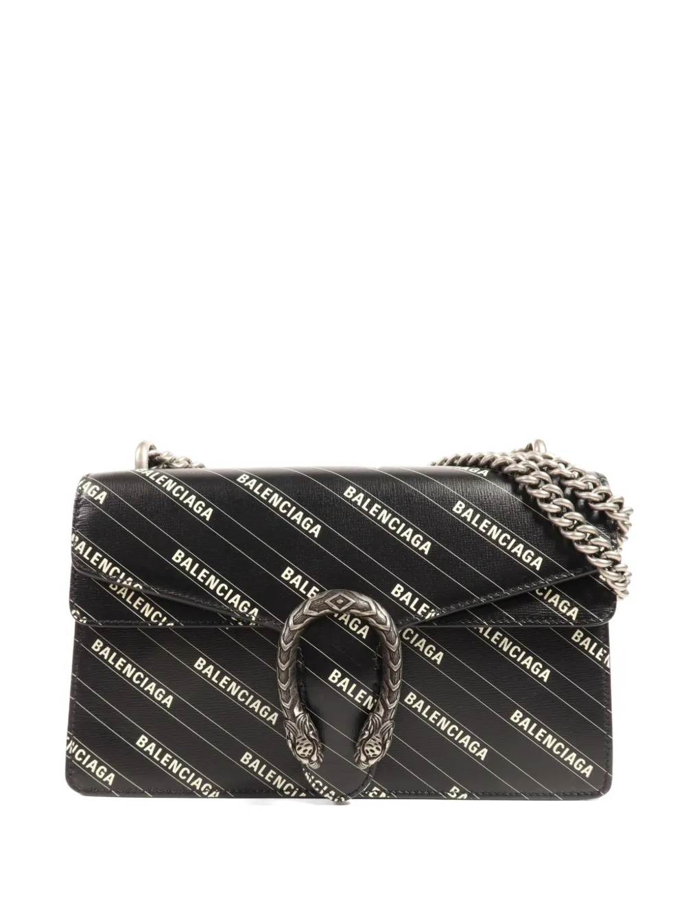 Gucci Pre-Owned x Balenciaga Dionysus leather shoulder bag - Nero