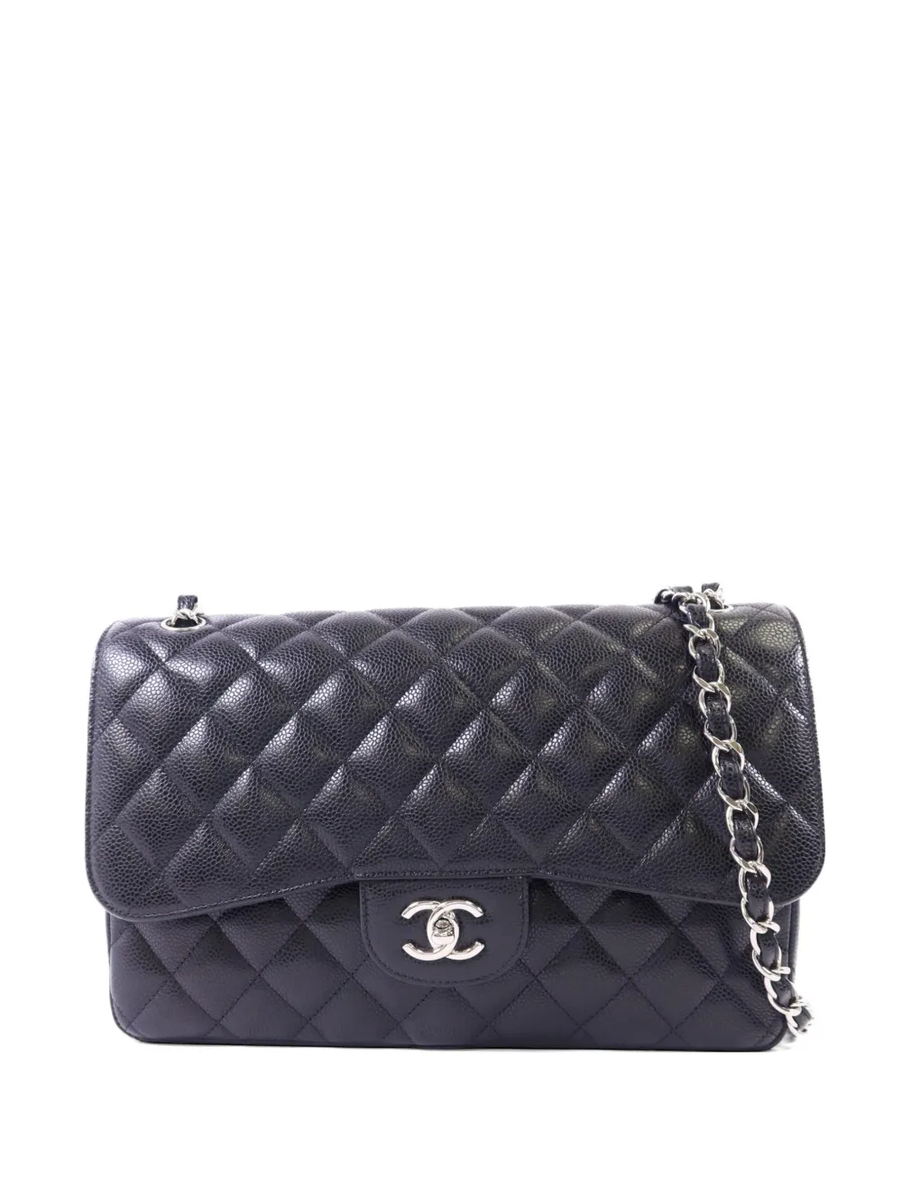 CHANEL Pre-Owned Borsa a spalla trapuntata con catena - Nero