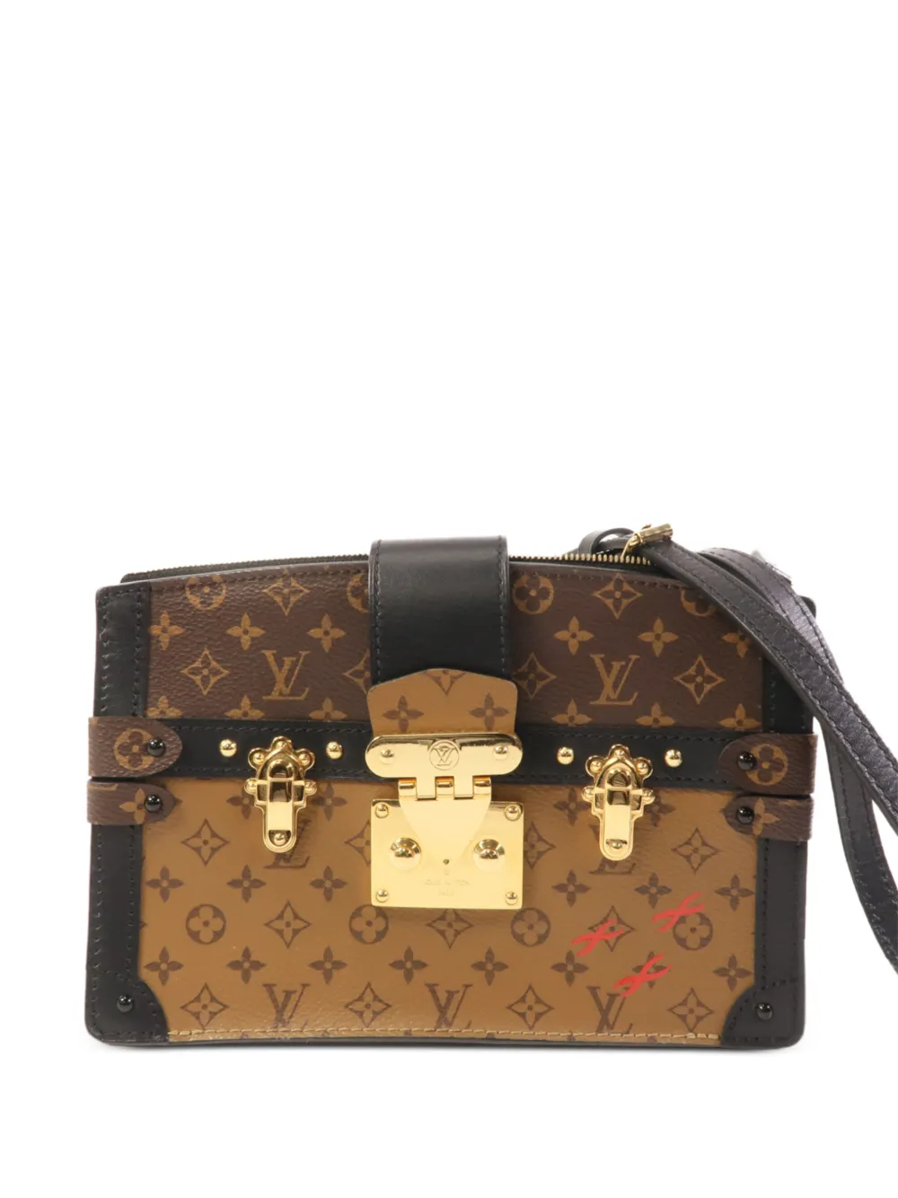 Louis Vuitton Pre-Owned Trunk Monogram Reverse canvas crossbody bag - Marrone