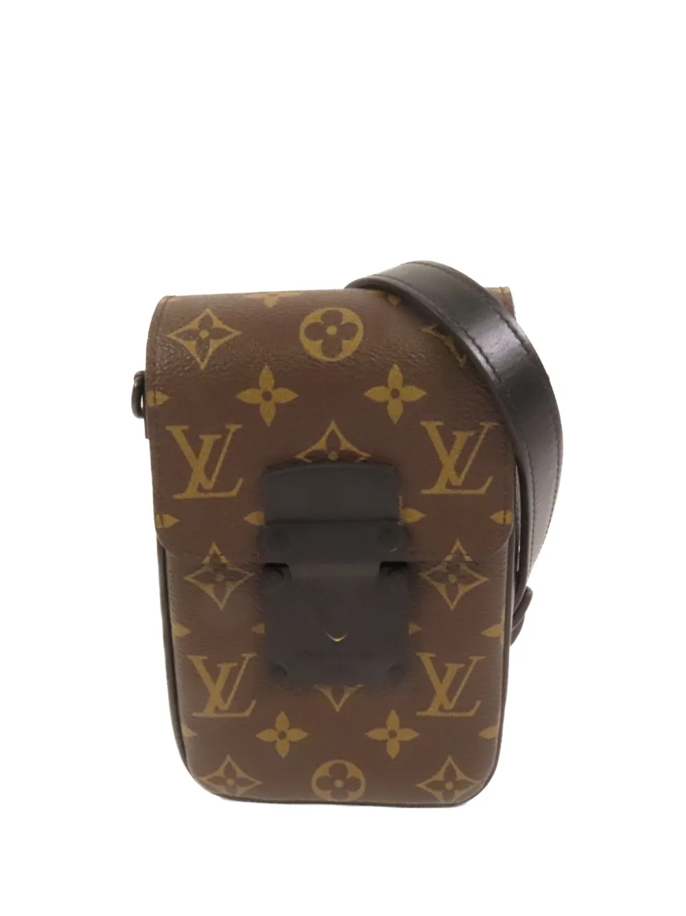 Louis Vuitton Pre-Owned Macassar S-Lock crossbody bag - Marrone