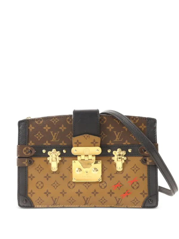 Louis Vuitton Pre-owned Trunk Monogram Clutch Bag in Brown