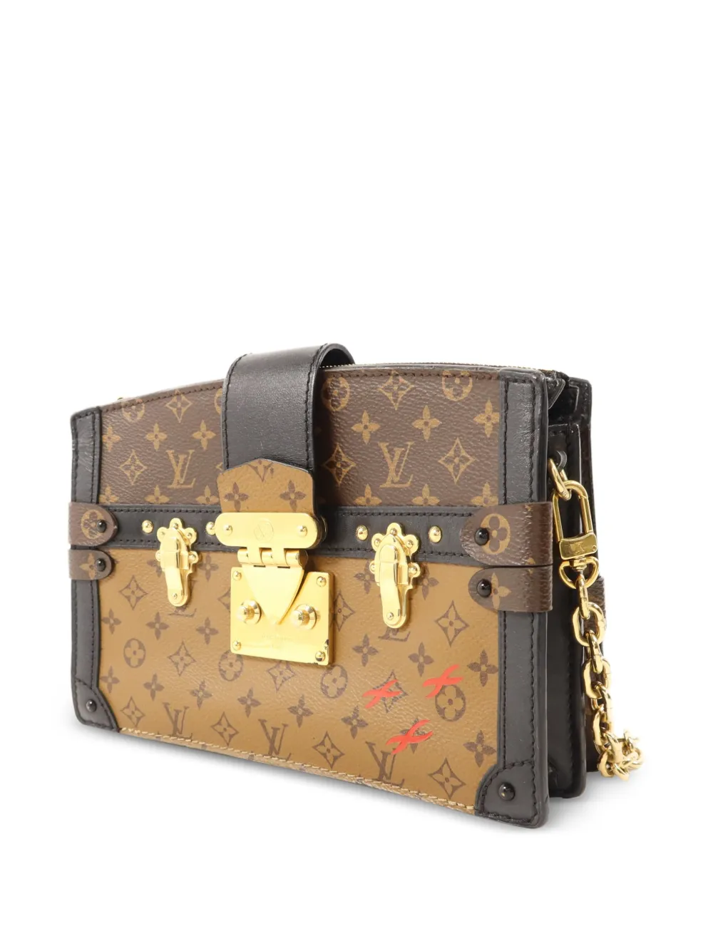 Louis Vuitton Pre-owned Trunk Monogram Clutch Bag in Brown, view 3