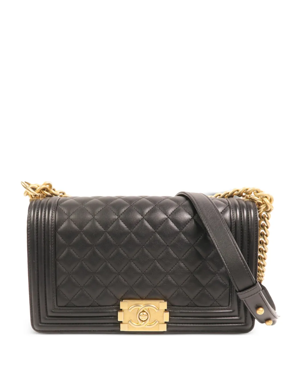 CHANEL Pre-Owned 25 Boy quilted-design shoulder bag - Nero