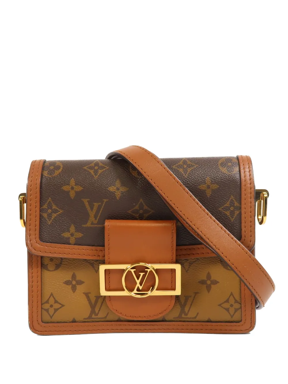 Louis Vuitton Pre-Owned Monogram Reverse Mini Dauphine shoulder bag - Marrone